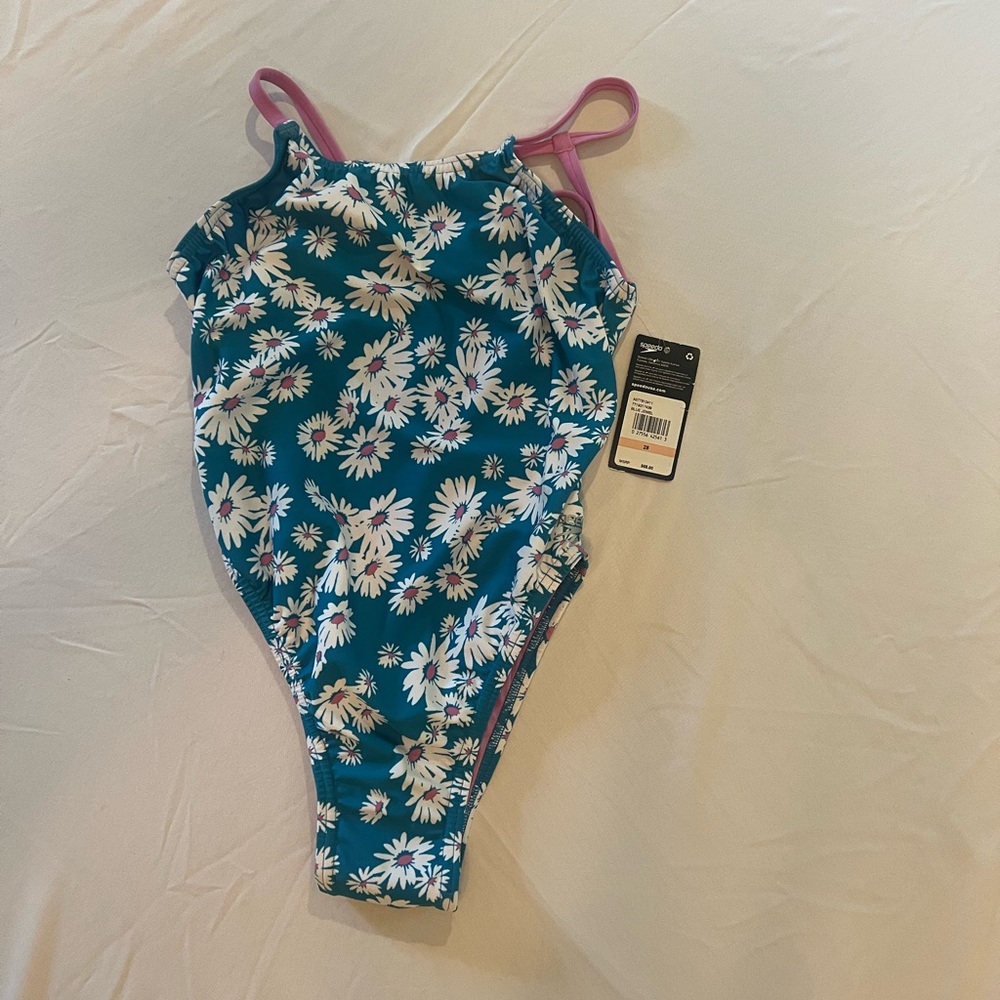 Floral Swimwear in Teal and Pink